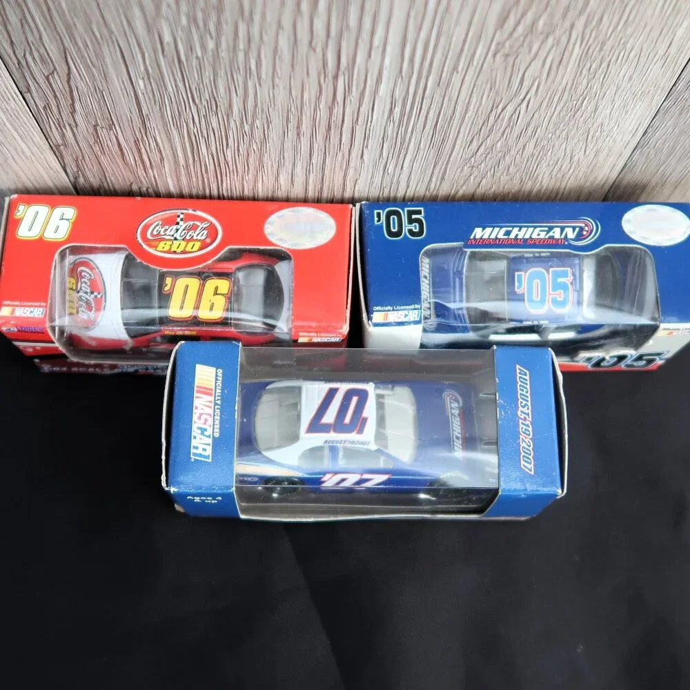 NASCAR Diecast Cars Lot of Three 2005 2006 2007 Original Packaging Bundle Toys